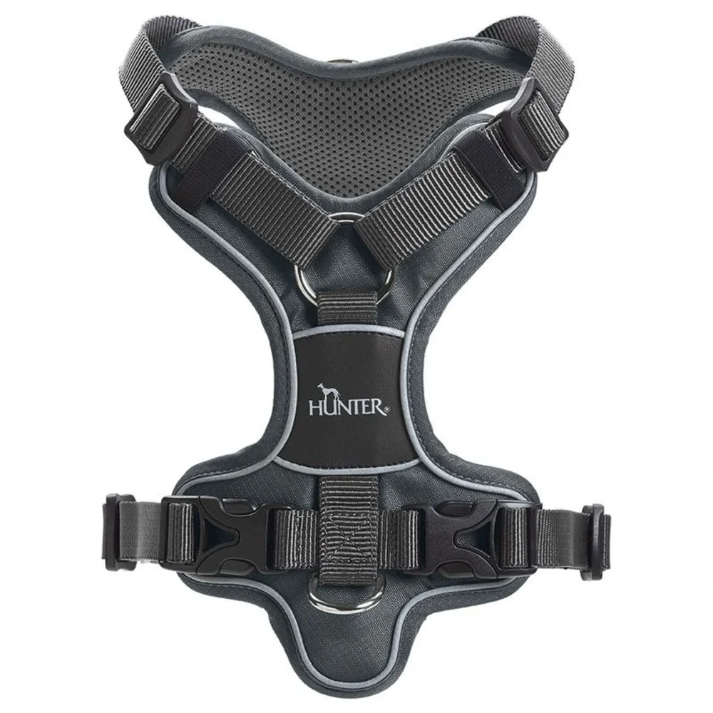 Hunter Divo Harness in Grey Size L (72-100 cm) Chest Circumference